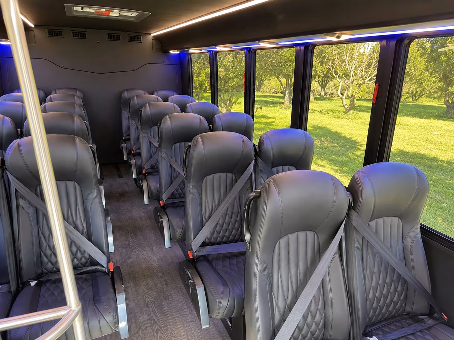 20 passenger minibus inside