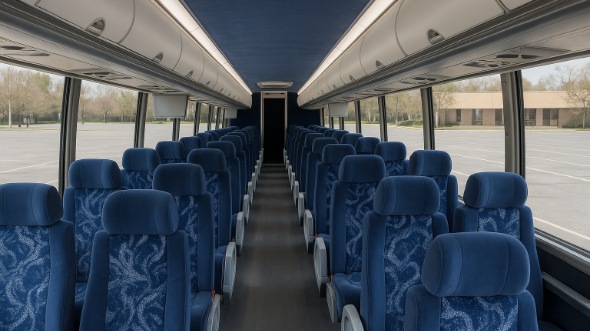 flagstaff 54 passenger charter bus inside